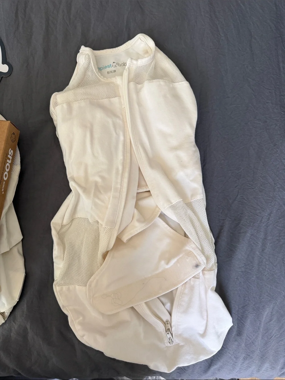 Happiest Baby Snoo Sack in Cream - Mesh Infant Sleep Swaddle